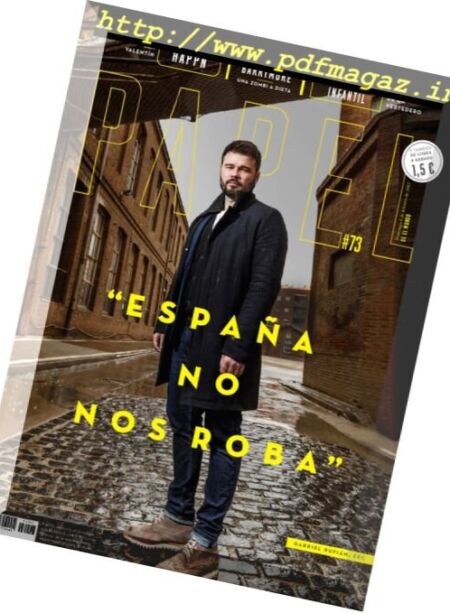 Papel Magazine – 5 Febrero 2017 Cover