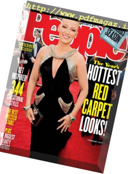 People USA – Red Carpet Style – February 2017 Cover