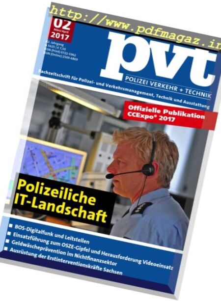 Polizei Verkehr und Technik – Marz-April 2017 Cover