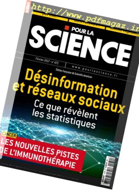 Pour la Science – Fevrier 2017 Cover