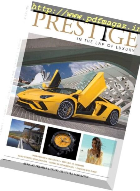 Prestige South Africa – Issue 92, 2017 Cover