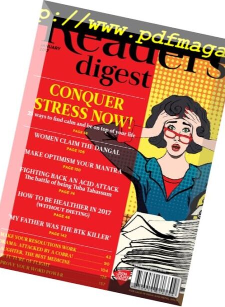 Reader’s Digest India – January 2017 Cover