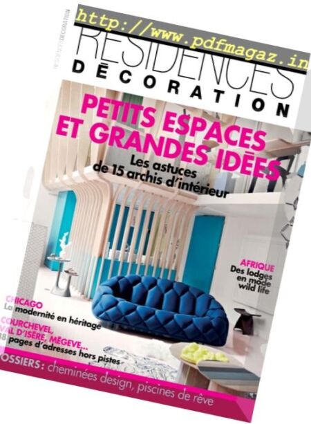Residences Decoration – Mars-Avril 2017 Cover