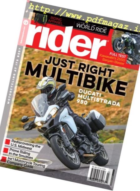 Rider Magazine – March 2017 Cover