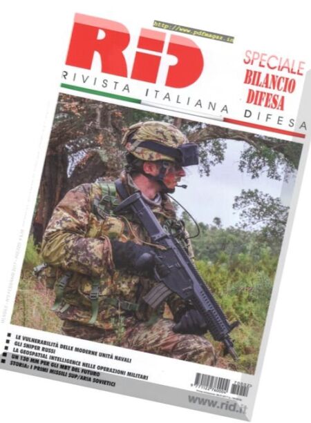 Rivista Italiana Difesa – Febbraio 2017 Cover