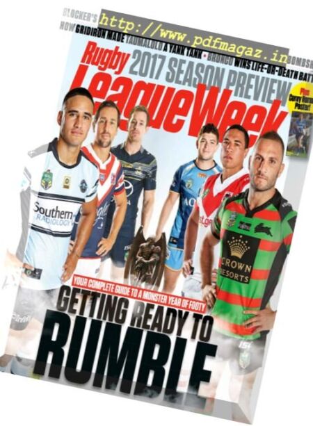 Rugby League Week – 23 February 2017 Cover