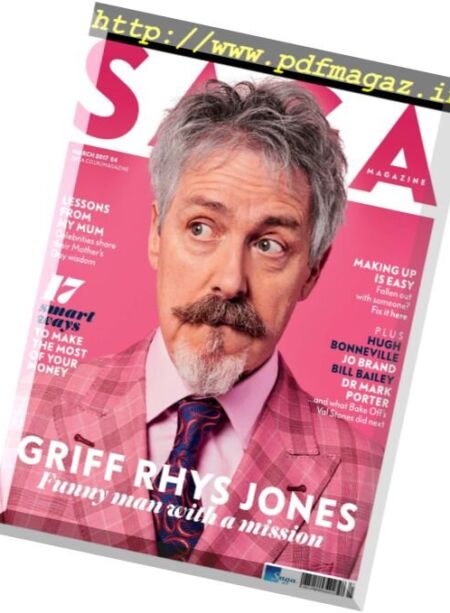 Saga Magazine – March 2017 Cover