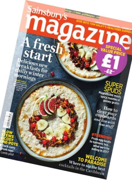 Sainsbury’s Magazine – January 2017 Cover