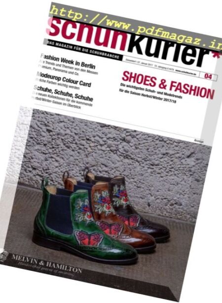 Schuhkurier – 27 Januar 2017 Cover