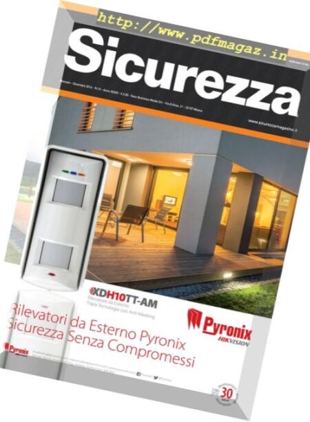 Sicurezza – Dicembre 2016 Cover