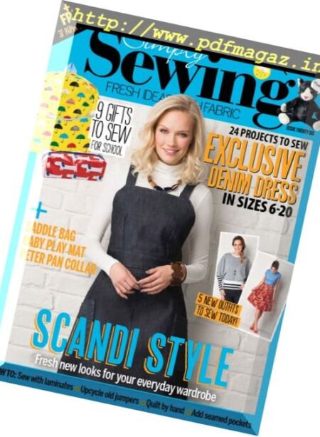 Simply Sewing – Issue 26, 2107 Cover