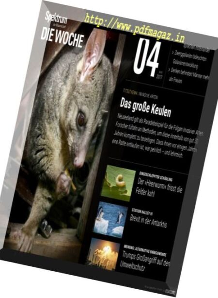 Spektrum Die Woche – 26 Januar 2017 Cover