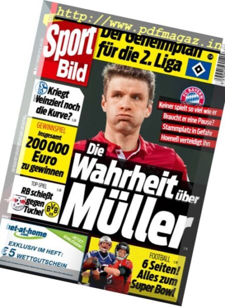 Sport Bild – 1 Februar 2017 Cover