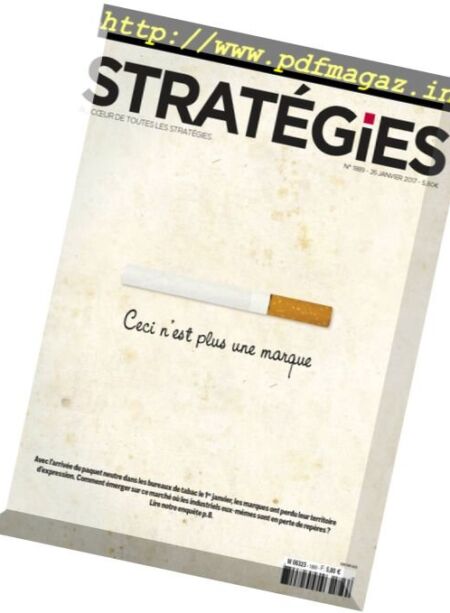 Strategies – 26 Janvier 2017 Cover