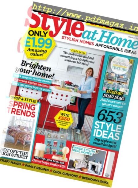 Style at Home UK – March 2017 Cover