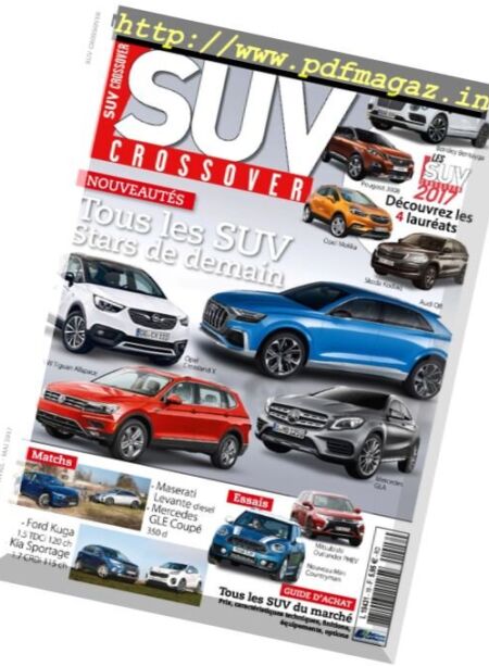 Suv Crossover – Mars-Mai 2017 Cover