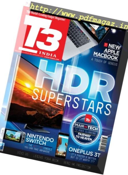 T3 India – January 2017 Cover