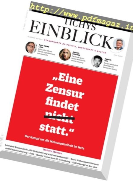 Tichys Einblick – Februar 2017 Cover