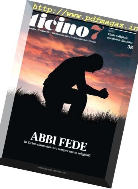 Ticino 7 – 27 Gennaio 2017 Cover