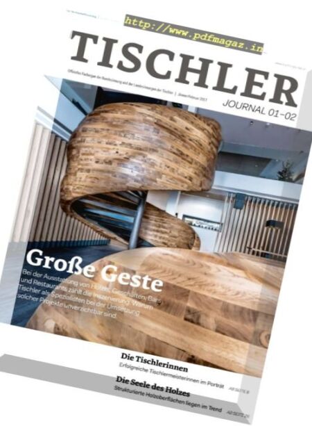 Tischler Journal – Januar-Februar 2017 Cover