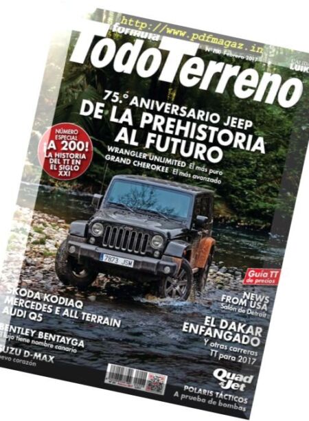 Todo Terreno – Febrero 2017 Cover