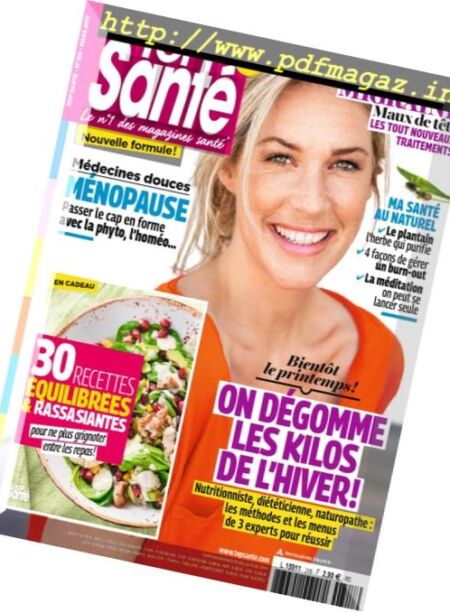 Top Sante France – Mars 2017 Cover