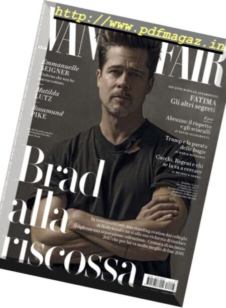 Vanity Fair Italia – 1 Febbraio 2017 Cover
