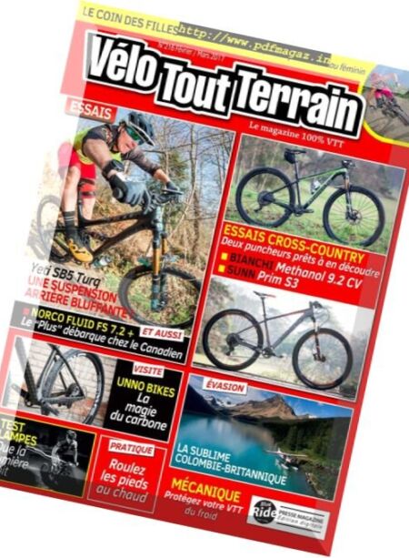 Velo Tout Terrain – Fevrier-Mars 2017 Cover