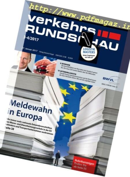 Verkehrs Rundschau – Nr.3-4, 2017 Cover