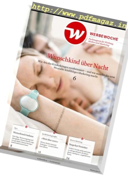 Werbewoche – 27 Januar 2017 Cover