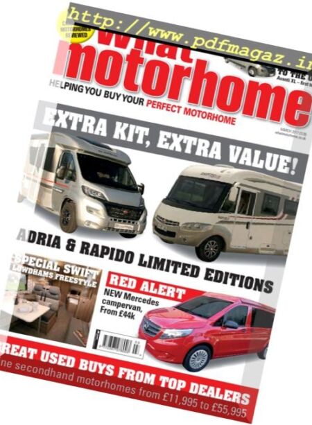 What Motorhome – March 2017 Cover