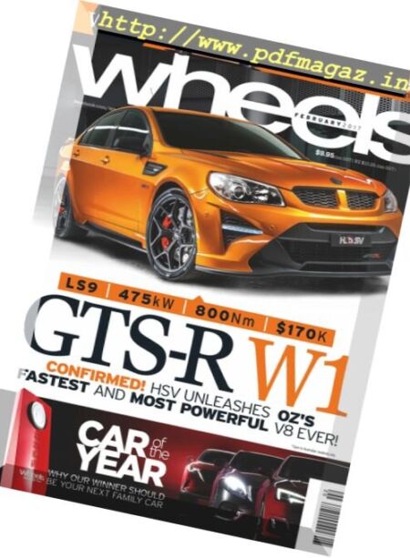 Wheels Australia – February 2017 Cover