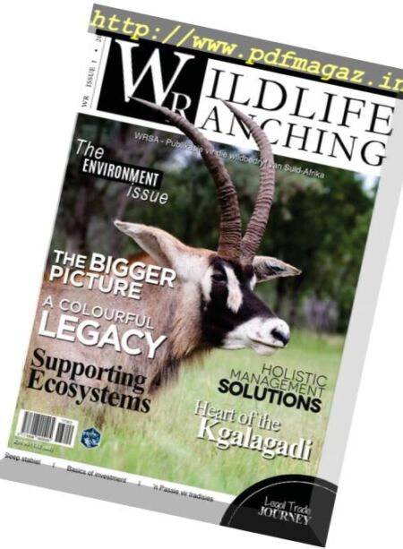 Wildlife Ranching Magazine – Issue 1, 2017 Cover