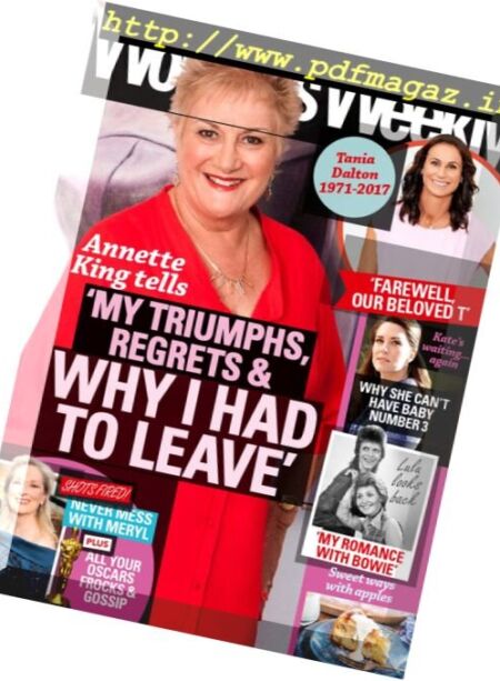 Woman’s Weekly New Zealand – 13 March 2017 Cover