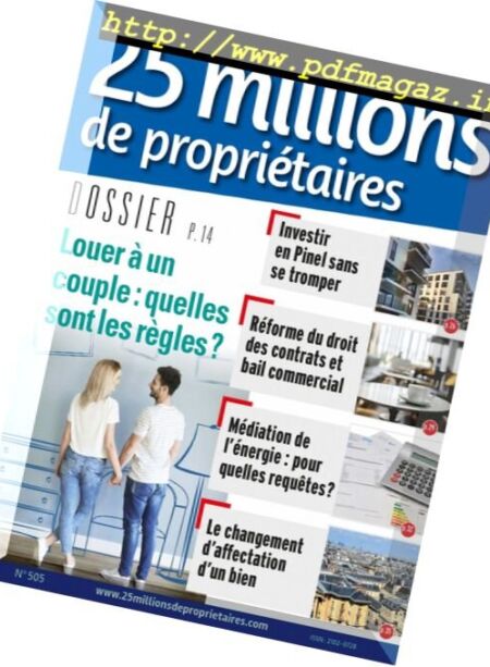 25 Millions de Proprietaires – Mars 2017 Cover
