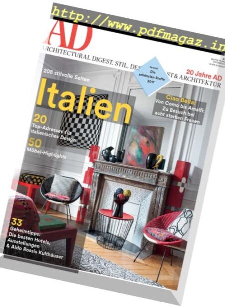 AD Architectural Digest Germany – April 2017 Cover