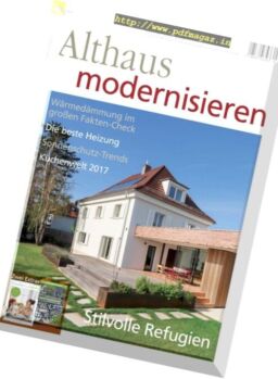 Althaus Modernisieren – April-Mai 2017