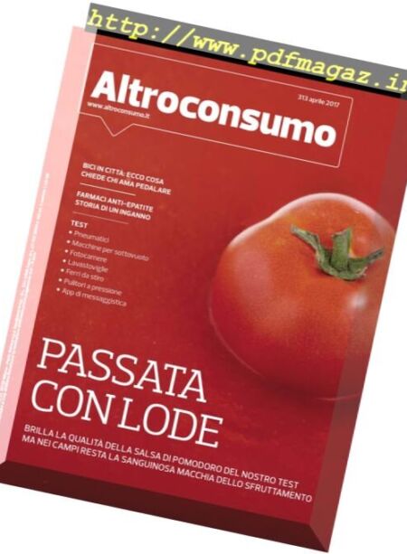 Altroconsumo – Aprile 2017 Cover