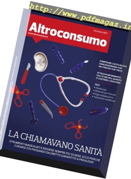 Altroconsumo – Marzo 2017 Cover