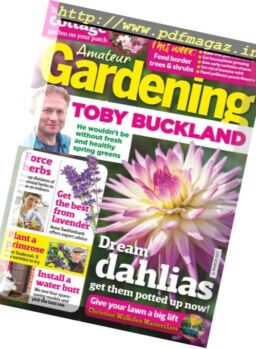 Amateur Gardening – 11 March 2017