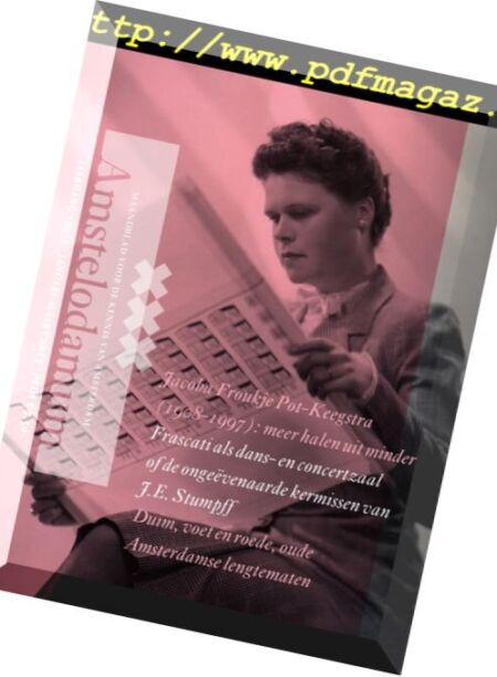 Amstelodamum – Januari-Maart 2017 Cover