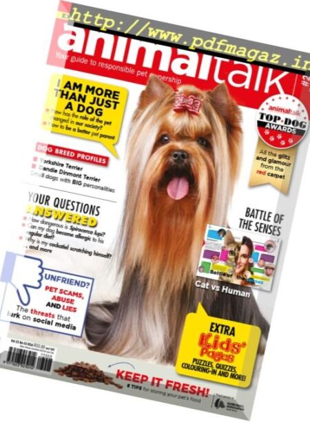 Animal Talk – March 2017 Cover