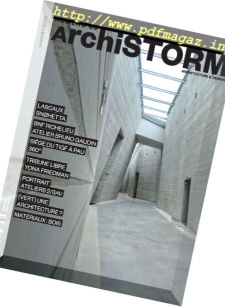 Archistorm – Mars-Avril 2017 Cover