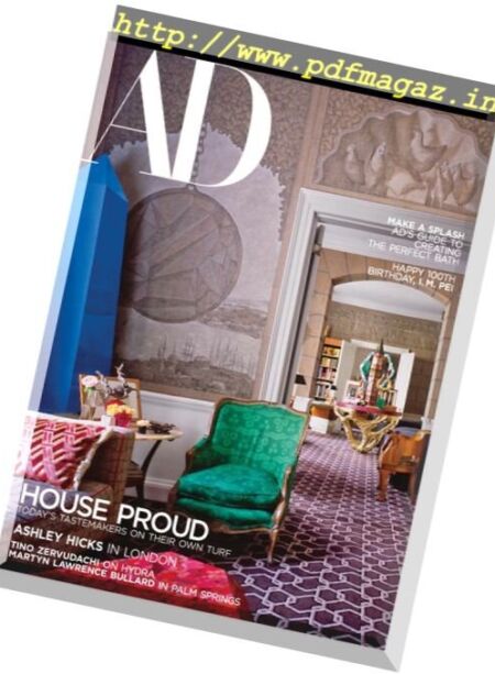 Architectural Digest USA – April 2017 Cover