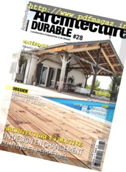 Architecture Durable – Fevrier-Avril 2017