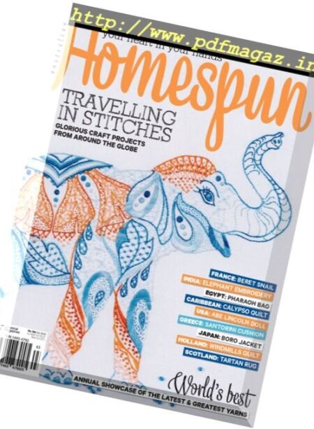 Australian Homespun – March 2017 Cover