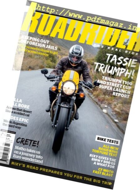Australian Road Rider – March 2017 Cover