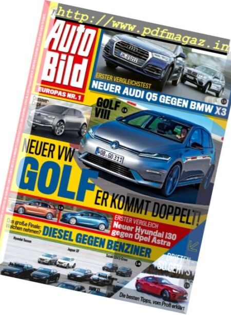 Auto Bild Germany – 27 Januar 2017 Cover