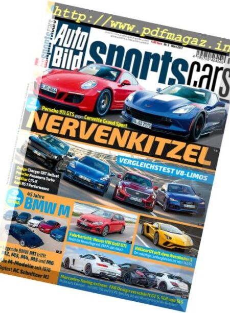 Auto Bild Sportscars – Marz 2017 Cover