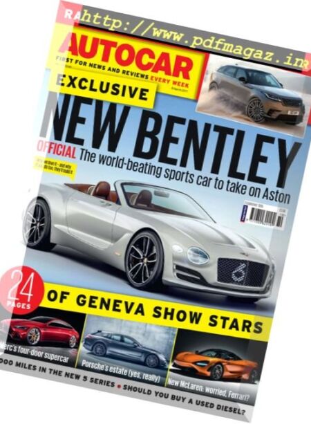 Autocar UK – 8 March 2017 Cover